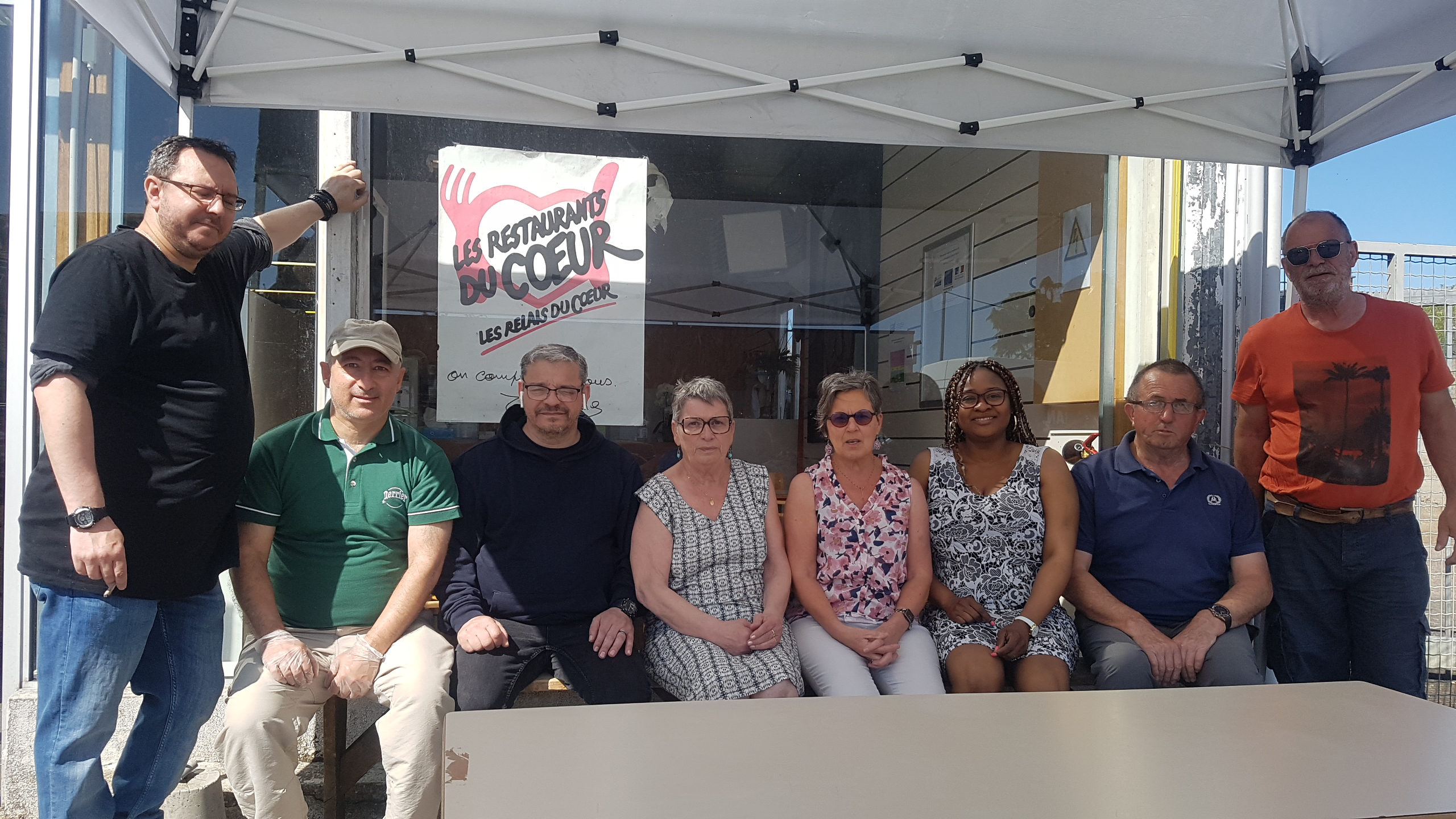 Visite du CADA de Vitré par des bénévoles des Restos du Cœur-1